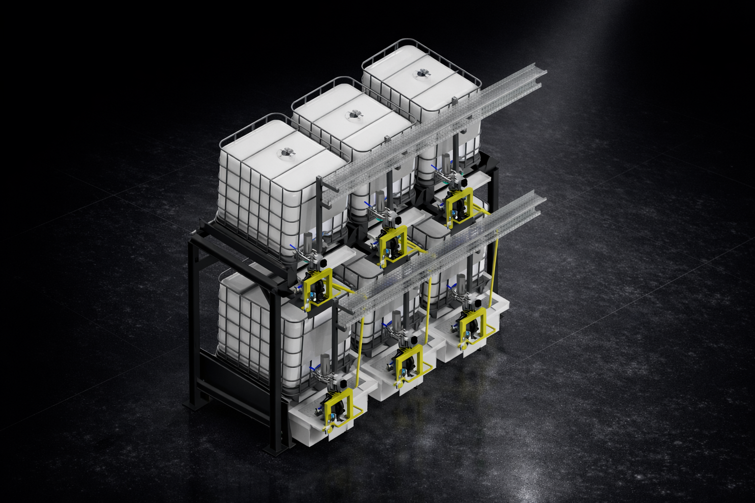 Rack com Caixa de Contenção NEWMAQ